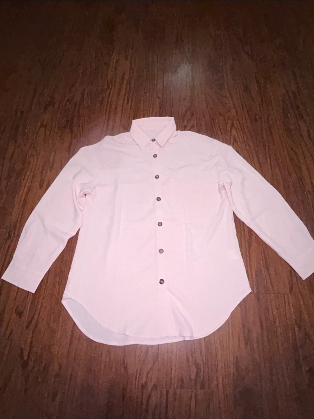 Men's Tailored Light Pink Button-Down Dress Shirt